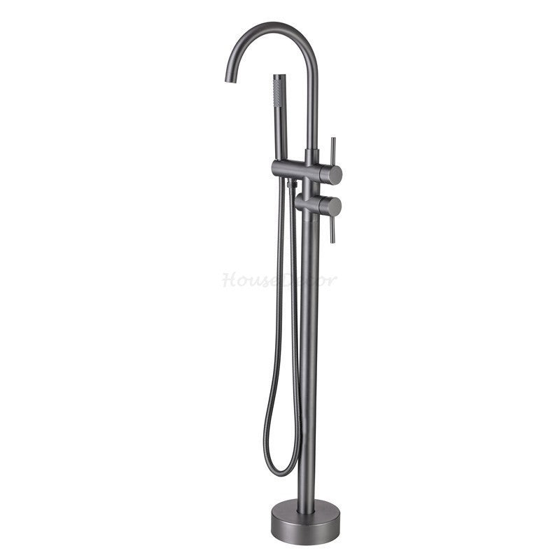 Modern bath shower mixer tap floor mounted design main view