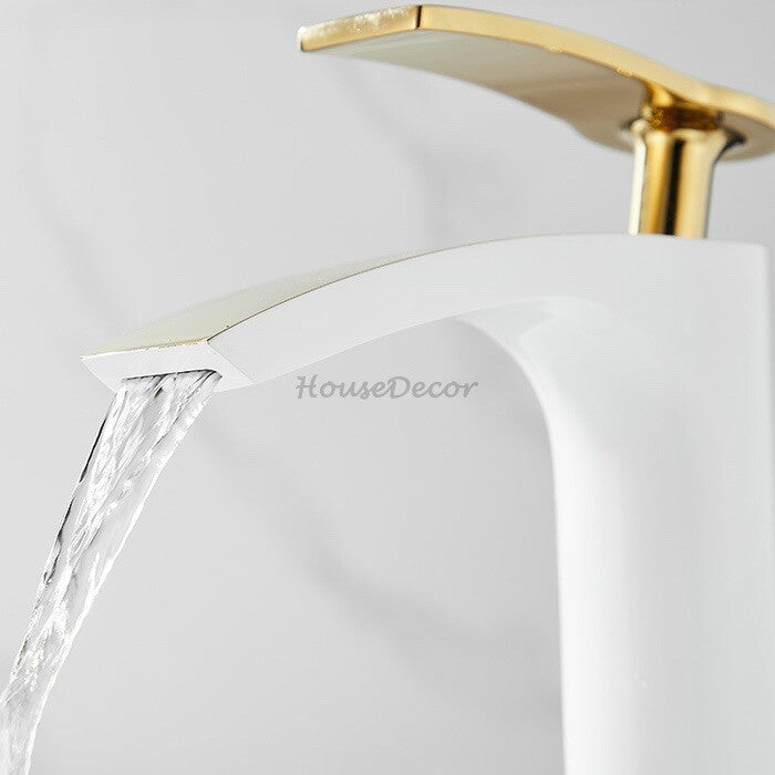 Modern bath shower mixer tap waterfall spout additional view