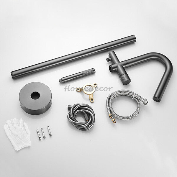 Modern bath shower mixer tap handheld shower set additional view