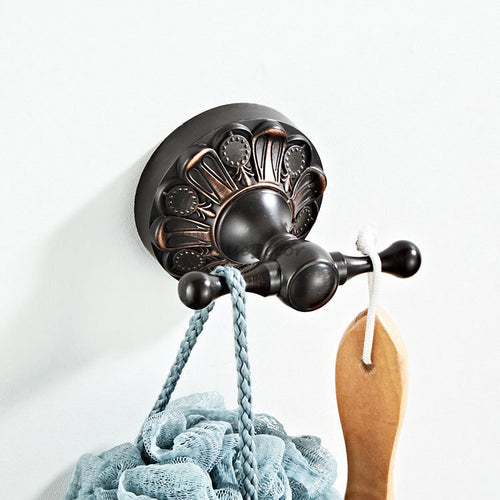 Black Brass robe hook detailed product view detail view