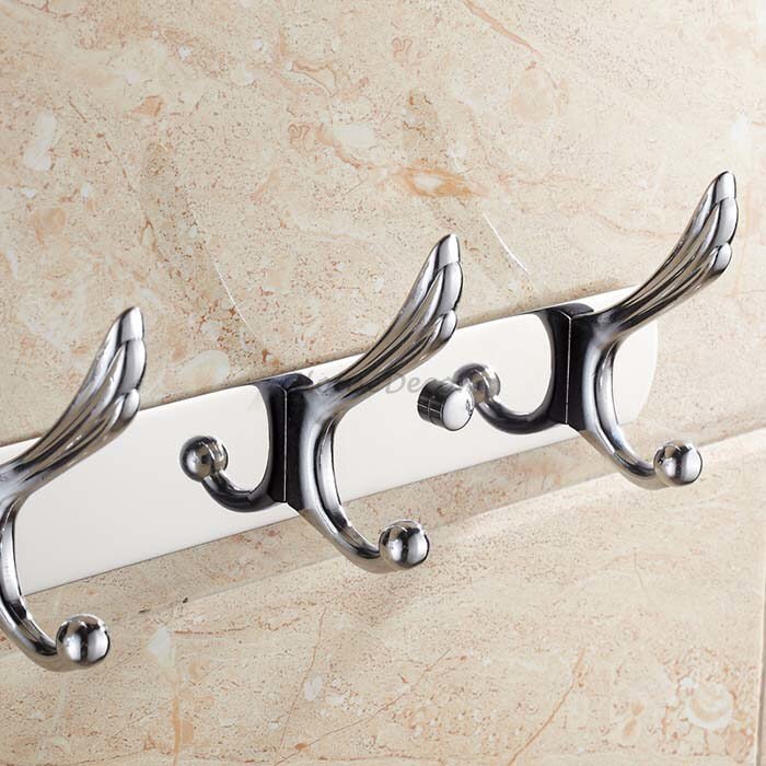 Modern towel rack wall mounted design detail view