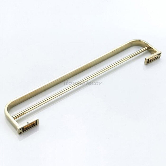 Gold towel rack wall mounted design detail view