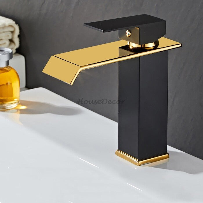 Modern bath shower mixer tap waterfall spout additional view