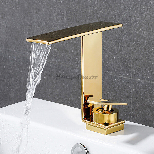 Brass bath shower mixer tap waterfall spout additional view
