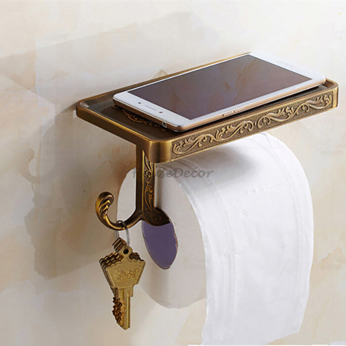Modern toilet paper holder wall mounted design detail view