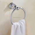Modern towel ring wall mounted design detail view