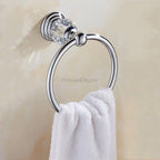 Modern towel ring wall mounted design detail view