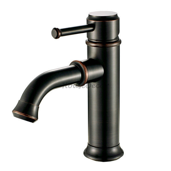 Black bath shower mixer tap single lever control main view