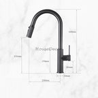 Modern kitchen sink mixer tap pull out spray additional view