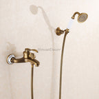 Brass bath shower mixer tap wall mounted design main view