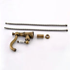 Antique Brass bath shower mixer tap swivel spout additional view