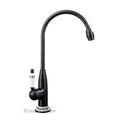 Antique Brass bathroom basin mixer tap swivel spout detail view