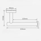 Modern toilet paper holder wall mounted design additional view