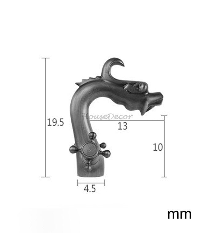Modern bath shower mixer tap dual handle control additional view