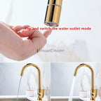 Gold kitchen sink mixer tap pull out spray additional view