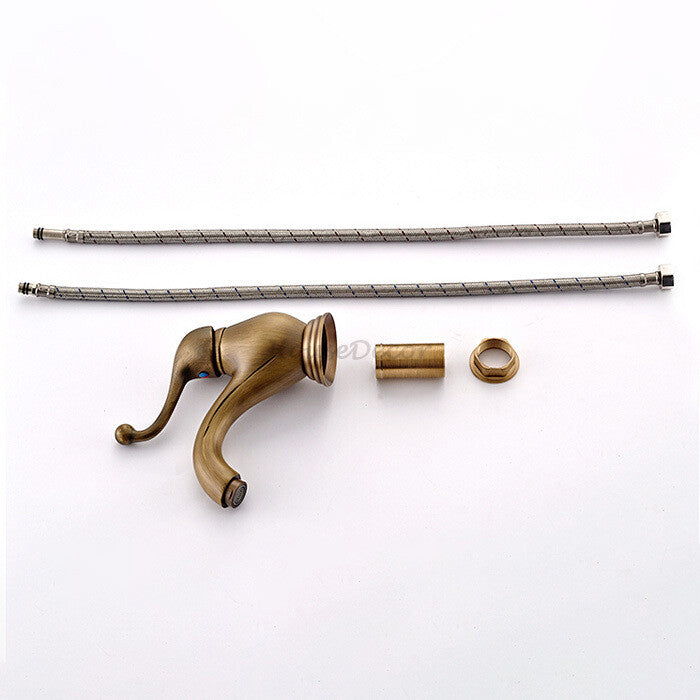 Modern bath shower mixer tap single lever control detail view