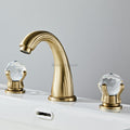 Brushed Gold faucet 3 hole installation main view