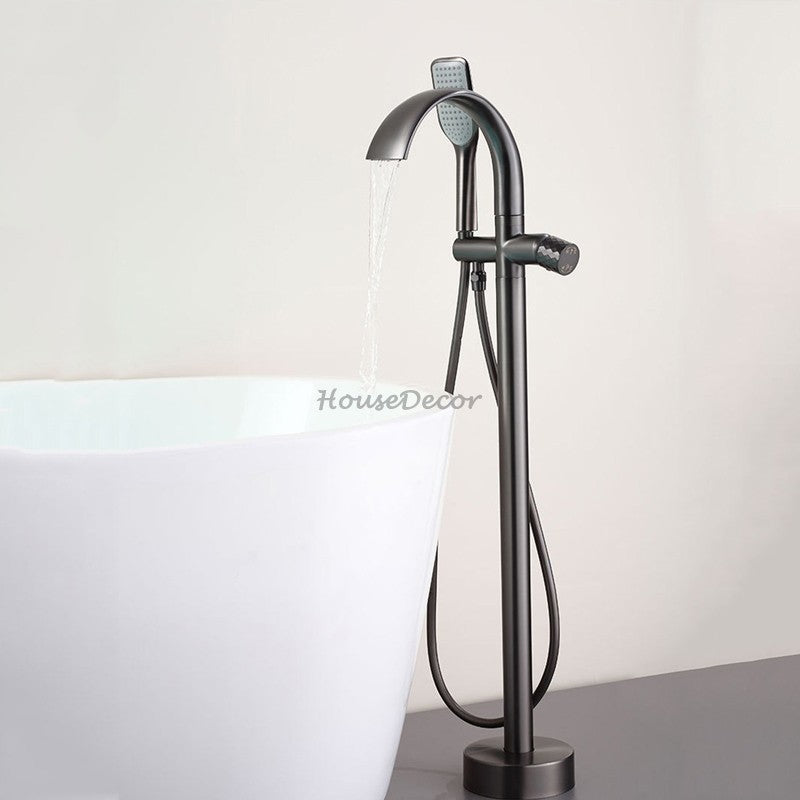 Modern bath shower mixer tap waterfall spout additional view