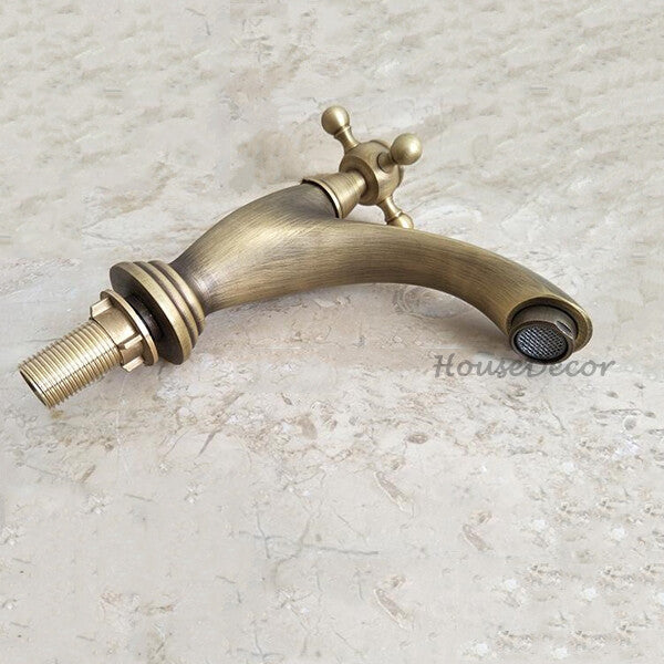 Antique Brass bath shower mixer tap detailed product view additional view