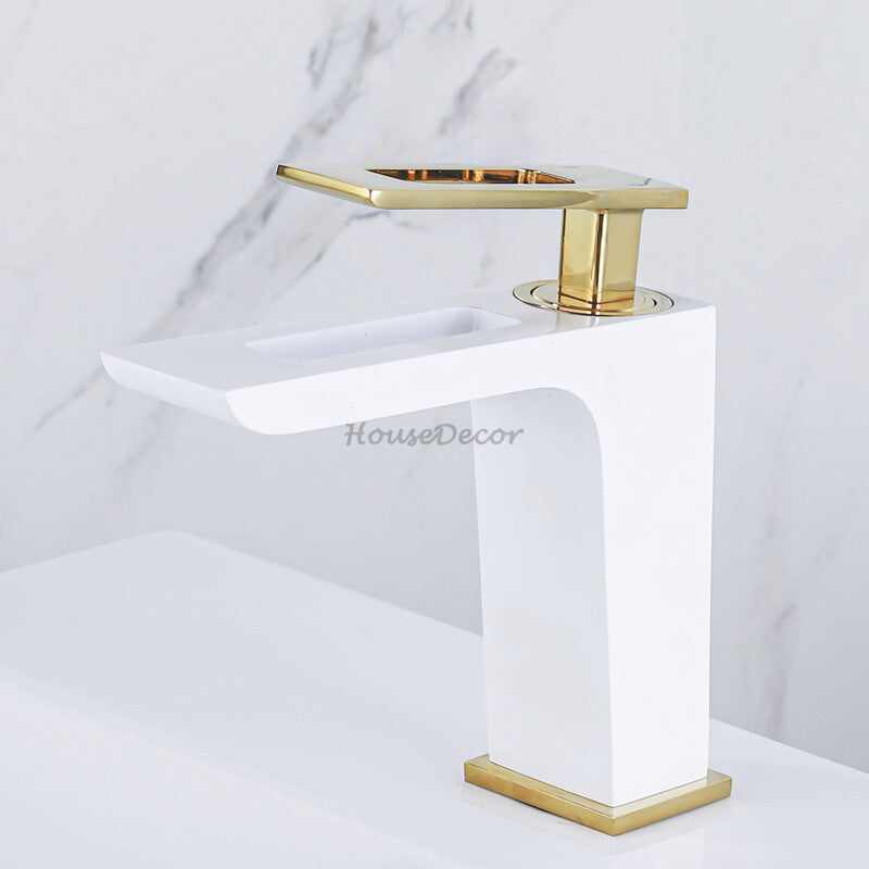 Modern bath shower mixer tap waterfall spout additional view