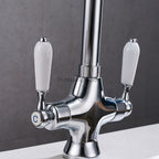 Modern Ceramic kitchen sink mixer tap swivel spout additional view