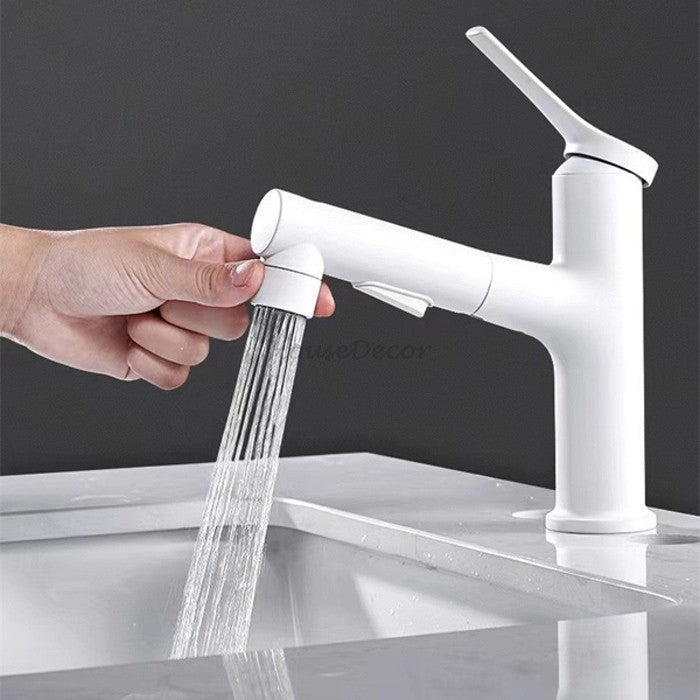 Modern kitchen sink mixer tap pull out spray additional view