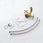 Modern bath shower mixer tap dual handle control additional view