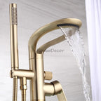 Modern bath shower mixer tap waterfall spout additional view