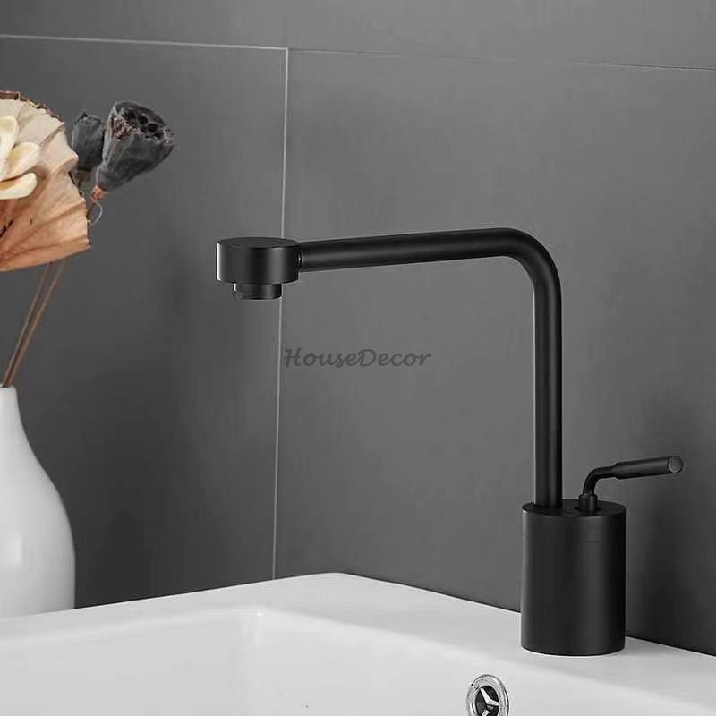 Modern Brass bath shower mixer tap swivel spout detail view