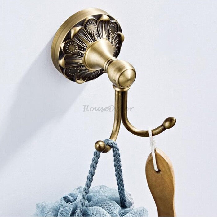 Modern robe hook wall mounted design detail view