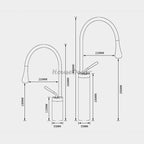 Brass bath shower mixer tap pull out spray additional view