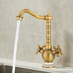 Modern kitchen sink mixer tap swivel spout main view