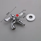 Modern faucet wall mounted design detail view