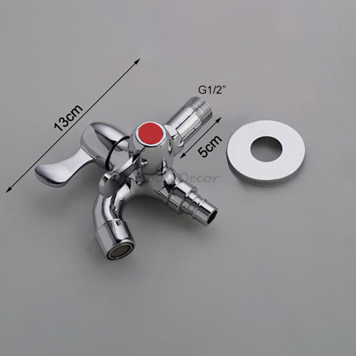 Modern faucet wall mounted design detail view