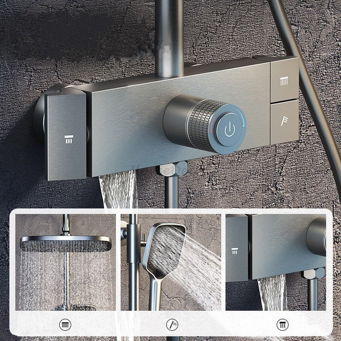 Modern bath shower mixer tap waterfall spout additional view