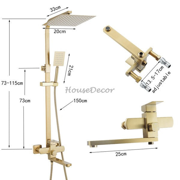 Modern Stainless Steel bath shower mixer tap detailed product view additional view