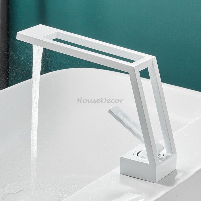 White bath shower mixer tap detailed product view detail view
