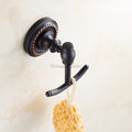 Black Brass robe hook wall mounted design main view