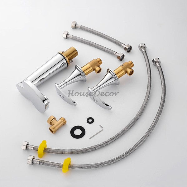 Modern bath shower mixer tap deck mounted design additional view