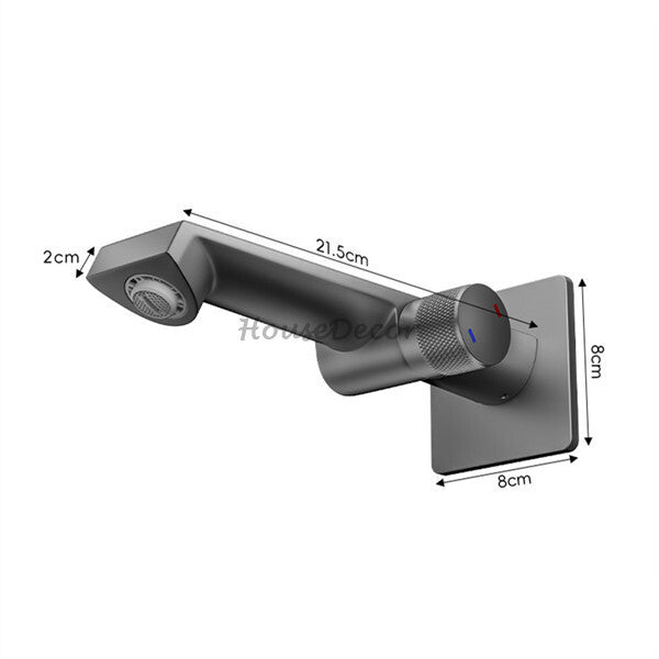 Modern bathroom basin mixer tap wall mounted design additional view