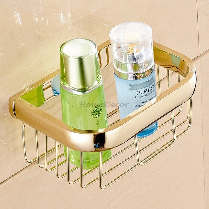 Brass toilet paper holder wall mounted design additional view