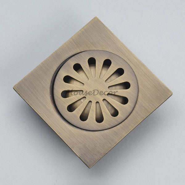 Brass shower drain detailed product view main view