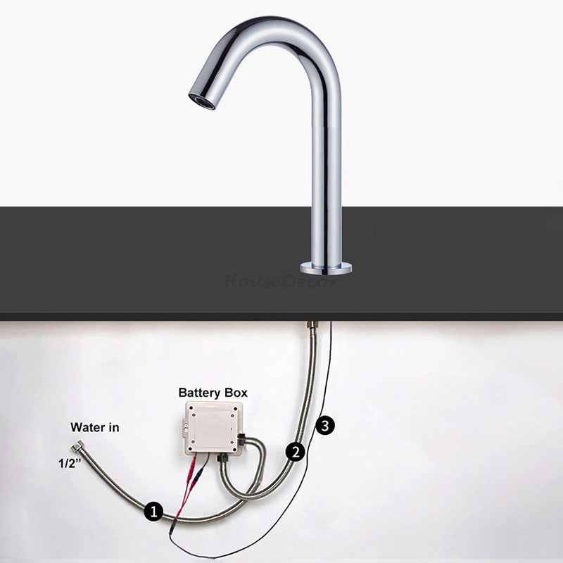 Modern bathroom basin mixer tap detailed product view additional view