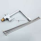 Modern kitchen sink mixer tap swivel spout additional view