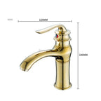 Gold bath shower mixer tap single lever control additional view