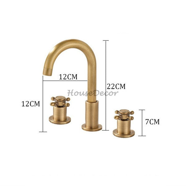 Modern bath shower mixer tap dual handle control additional view