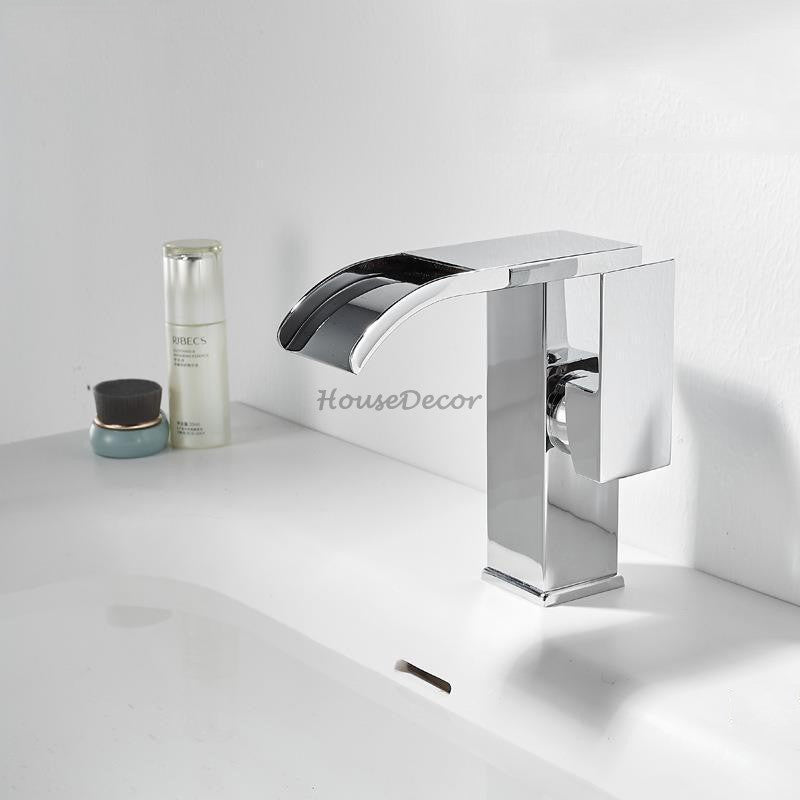 Brass bath shower mixer tap waterfall spout additional view