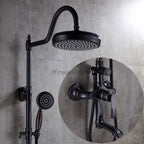 Black bath shower mixer tap detailed product view detail view