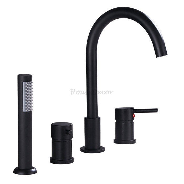 Modern bath shower mixer tap handheld shower set main view