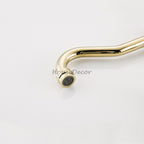 Gold Ceramic kitchen sink mixer tap swivel spout additional view